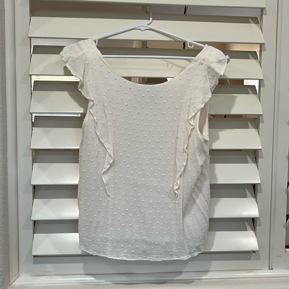 Gibson- sleeveless line blouse- Large